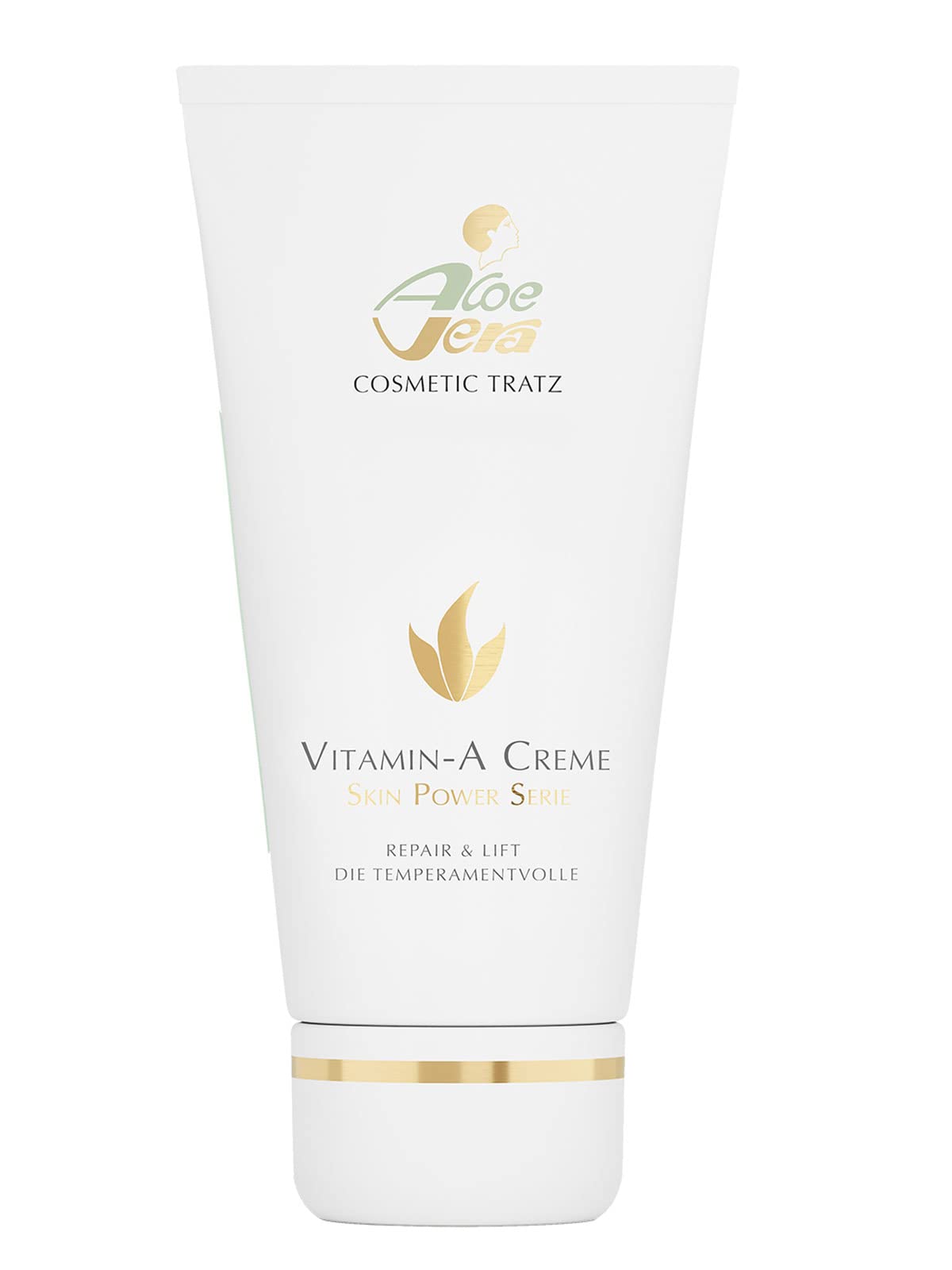 Aloe Vera Cosmetic Tratz Vitamin-A Creme | Skin Power Serie| Regenerationspflegecreme | Energielose, strapazierte und anspruchsvolle Haut | ACTIVE ALOE VERA & BIENENWACHS.