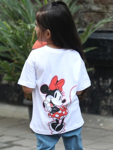 Image of Nap Chief Kids Cotton Character T-Shirt for Girls, Printed T-Shirt for Kids Casual Wear