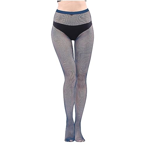 Lmdudan Sexy Mesh Fishnet Stockings Tights for Women High Waist Pantyhose High Fish Nets Footed Leggings All Fit Free Size