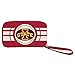 Littlearth NCAA Ripple Zip in Pelle, Donna, Red immagine