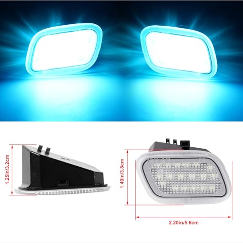 Lámparas LED Ice Blue para espejos Ford F150 y Super Duty miniatura 5
