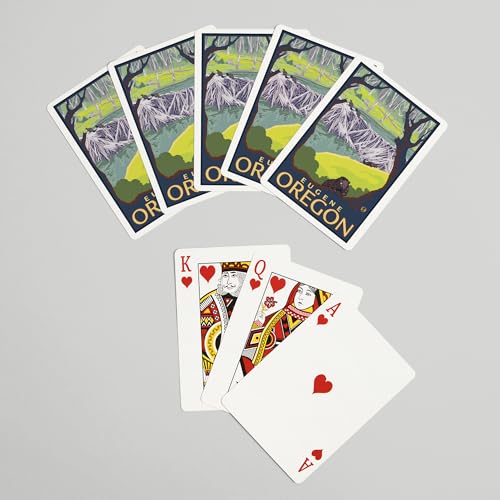 Baraja de cartas tamaño póker Lantern Press miniatura 7