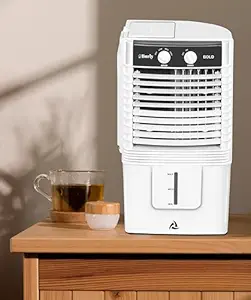 BHABURLY Burly Bold 10 Ltr Personal Portable Mini Cooler With Anti Bacterial Honeycomb, Powerfull Blower With Auto Swing And 3 Speed Control And Low Power Consumption - White