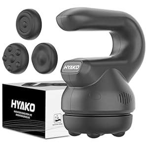 HYAKO F2 Rotations-Vibrationsmassage... - Hand-Massagegerät mit Massage Gun-Technologie - Tiefengewebe-Massagegerät für Hals, Schulter, Taille, Bauch, Gesäß, Beine, Beruf & Alltag- Geschenke
