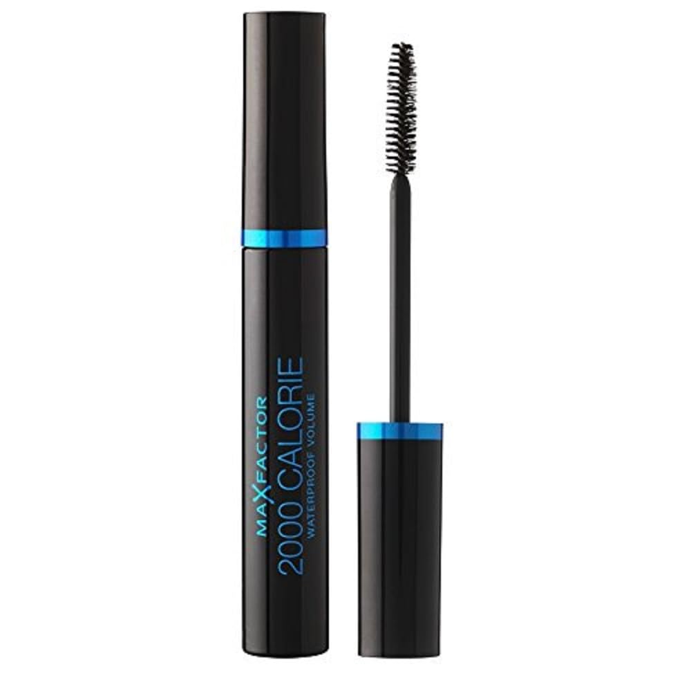 Max Factor 2000 Calorie Waterproof, volumizzante, formula a lunga tenuta resistente all'acqua, non sbava e non crea grumi, 001 - Black, 9ml