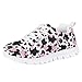 Animepark Cow Pink Graffiti Girls Shoes Athletic Running Fashion Sneakers Little Kid 13 Walking Breathable Fitness Tennis Lightweight Shoes