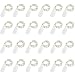 24 Pack Fairy Lights Battery Operated 6.6ft 20 Led Mini String Lights Silver Wire Starry Lights for DIY Wedding Party Festival Halloween Christmas (Cool White)