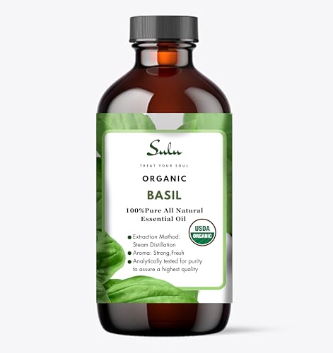 Aceite Esencial de Albahaca 100% Puro y Orgánico 453 ml miniatura 1