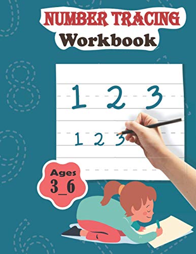 Number Tracing Workbook ages 3_6: Tracing numbers for Kids ,math learning