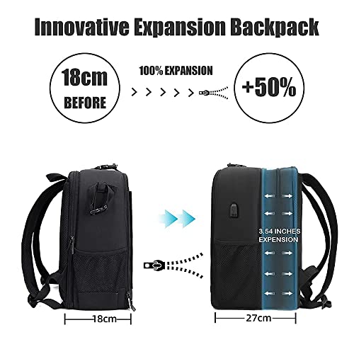 Mochila Carro para Cámara con Tripode Cwatcun Negra miniatura 5