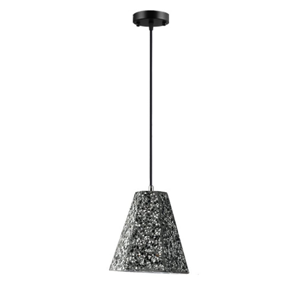 Lámparas de cemento para isla de cocina: diseño hexagonal moderno