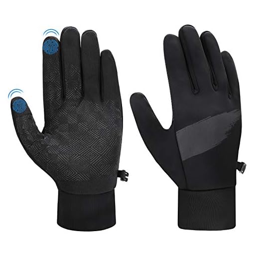 Winter Cycling Gloves, Warm Waterproof Windproof Men Women Bike Gloves with Touchscreen Anti-Slip for Driving Running Hiking Sports