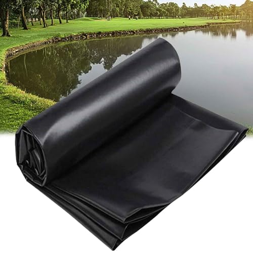 Forro grueso para estanques de peces resistente para estanques de peces de jardín, estanques koi, grandes revestimientos prefabricados para estanques de peces, duradero e impermeable