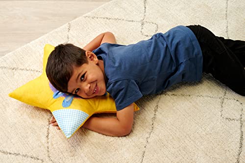 Simba 109461018 - Kikaninchen Plüsch Sternkissen, 45cm, kuschelweich, Soft, Kinderzimmer Deko, Kuschelkissen, ab den ersten Lebensmonaten geeignet