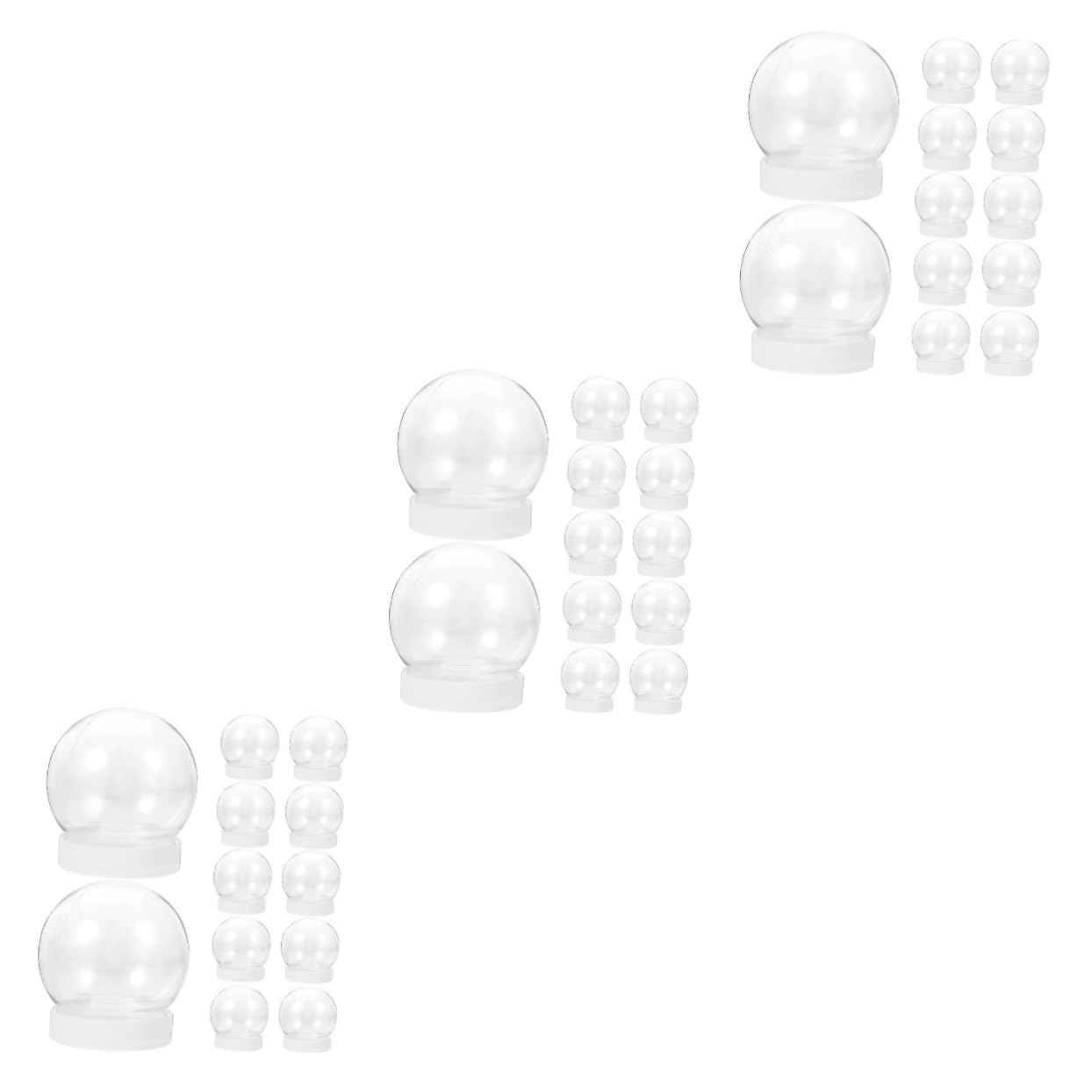 MAGICLULU 3 Juegos Globo De Nieve De Adorno Rellenable Haz Tu Propia De Nieve Personalizar Manualidades Navideñas Globos De De Bricolaje Vacíos El Plastico 12 Uds * 3