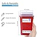 Sharps Containers for Home Use, Needle Disposal, Sharps Disposal, Small Biohazard Containers - 1 Quart