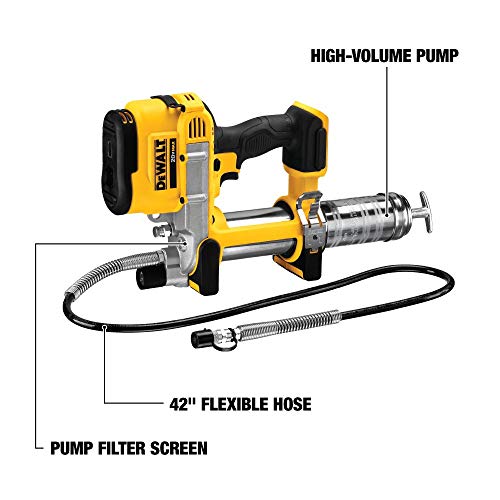 DEWALT DCGG571B 20-volt MAX Lithium Ion Grease Gun (Tool Only) (Renewed)