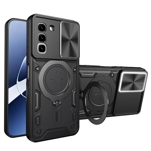 Coque Infinix Hot 70 4G antichoc noire avec béquille rotative