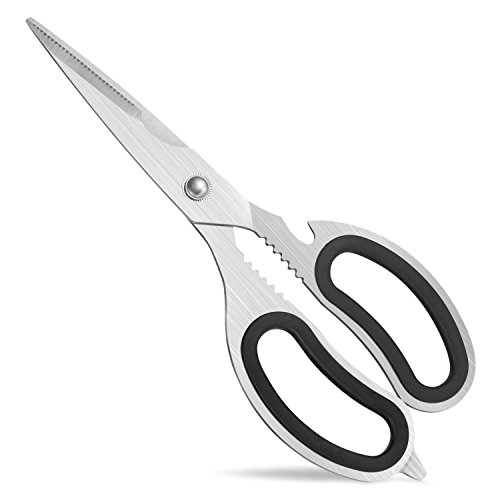 Heavy Duty Kitchen Shears, Multi-Purpose Utility Scissors - Stainless Steel Sharp Blade for Poultry,Meat,Chicken,Fish,Nuts,Herbs