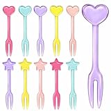 GET FRESH Forks for Kids – 30 - Picks for Kids Fruit Forks Bento Box Picks Reusable Mini Toothpick Sticks Heart Dessert Forks for Children Party Bento Lunch Box