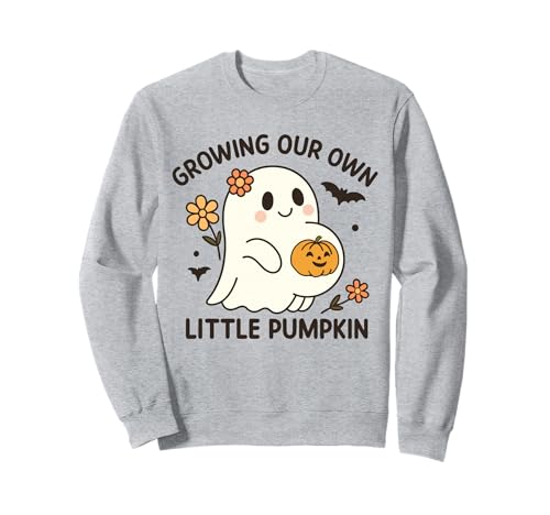 Growing Our Own Little Pumpkin Ghost Schwangerschaft Halloween Sweatshirt