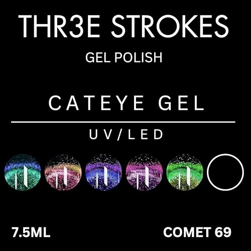 Image of THR3E STROKES Gel Nail Polish Set Gel Polish Orange Hot Pink Blue Yellow Green Purple Vibrant Spring Summer Gel Polish 7ML (UV /LED LIGHT REQUIRED) (COMET 69, 7.5ML)