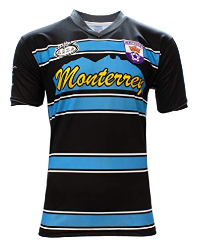ARZA Monterrey Mexico Soccer Jersey Design Color Black (Large)