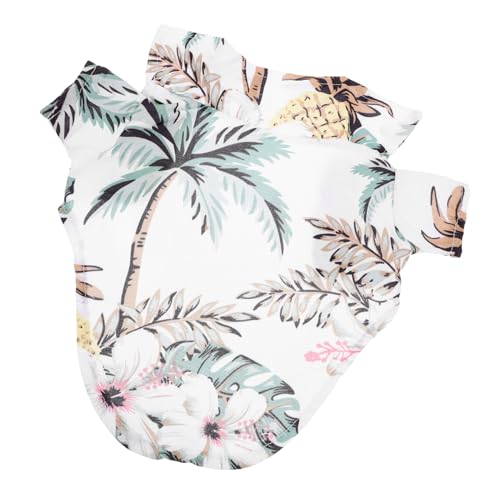 YARNOW 犬 ハワイアン シャツ 犬 誕生日 バンダナ と 帽子 犬 子犬 冷却 ベスト チワワ 犬 服装 ダックスフント 服 犬 ジャージ 犬 クール 犬 ダウン ジャケット 子犬 おもち