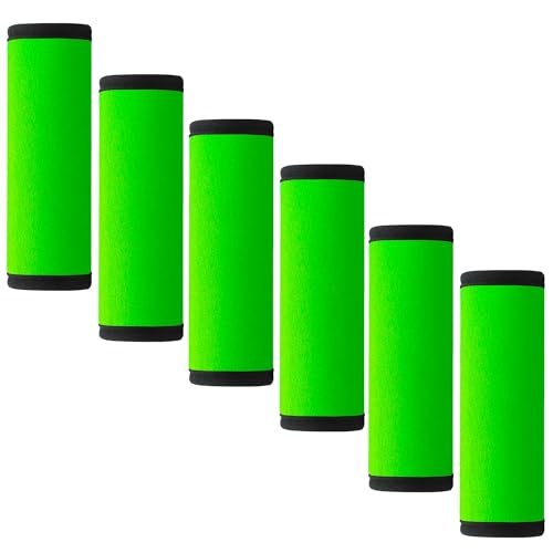 Handle Wrap 6 Pack-neoprene Luggage Handle Wraps For Suitcase/beach Bag/backpacks Bright Suitcase Identifiers Travel Accessories For Airplane (neon Green)