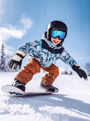Image of Geyoga Kids Waterproof Winter Snow Ski Gloves