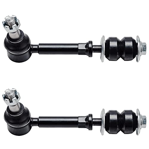 Image of Detroit Axle - 4WD Front Shock Absorbers Kit for 1995-1999 Dodge Ram 1500 2500, 1996 1997 1998, 2 Complete Shock Absorbers Assembly 2 Stabilizer Sway Bar Links Replacement