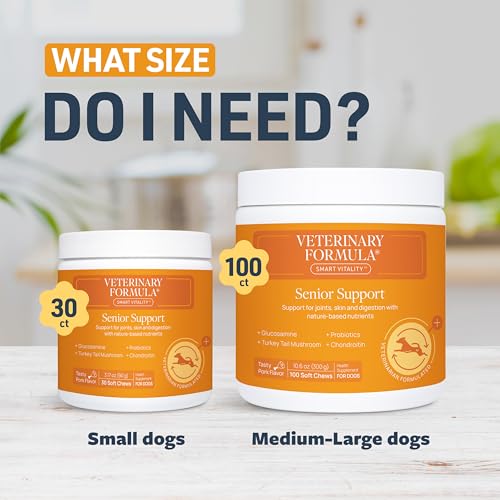Image of Veterinary Formula Senior Support Joint Supplement for Dogs - Soft Chews, 100ct - Support Healthy Joints, Skin, Gut, and Immunity with Glucosamine for Dogs