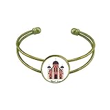 Material: Metal DIYthinker Visiting Church in South Korea Bracelet Bangle Retro Open Cuff Jewelry