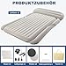 KMZ SUV Luftmatratze Dickere Doppelseitige Beflockung Camping Matratze – Tragbares Bewegliche Schlaf-Auto-Bett – Bequeme Aufblasbare Reisen Luftbett mit Elektrische Luftpumpe und 2 Kissen
