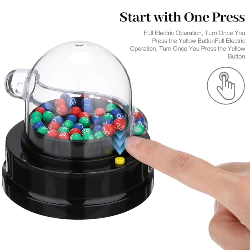 Machine à jeux mini lotto électrique avec 49 boules multicolores