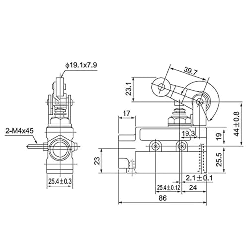 Interrupteur de fin de course TZ-6004 haute précision IP65 - 5