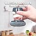 Comfort Grip Soap Dispensing Kitchen Scrub, Automatic Liquid Pot Brush with Soap Dispenser, Ergonomic Soap Dispensing Dish Brush with 4 Replacement Cleaning Balls (2 Handles + 4 Refills)