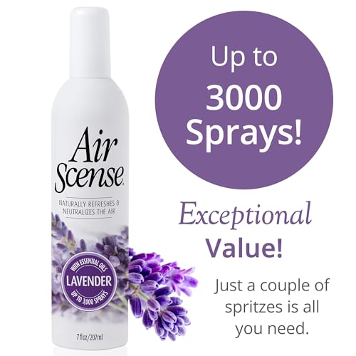 Image of Air Scense Lavender Natural Air Freshener, Room Spray, 7 fl oz | Made with essential oils | Neutralizes odors, not just masks them | No synthetic fragrances