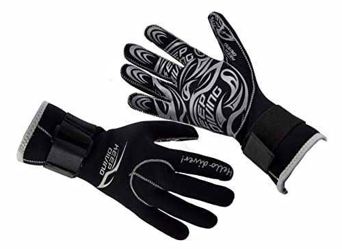 3MM Neoprene Gloves Anti Scratch and Keep Warm for Scuba Diving Winter Swim Spearfishing Kayaking Surfing,Black,XL