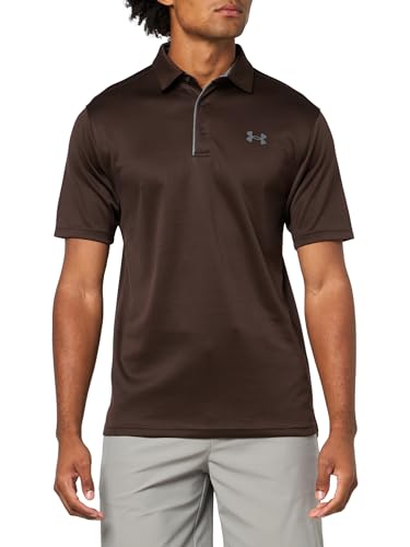 Polo Under Armour Threadborne respirant marron Kona XL : fini la transpiration au golf