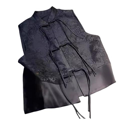 Chaleco sin mangas para mujer de estilo nacional chino JYHBHMZG