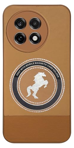 Image of Jkobi PU Leather Finish Back Cover Case for OnePlus 13R (Professional Minimalist Texture | MagSafe Compatile | Camera Protection | Sleek Sober Formal)