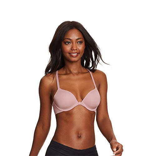 Maidenform Women's One Fabulous Fit 2.0 Modern Demi Racerback Underwire Bra, Raspberry Icing, 36C