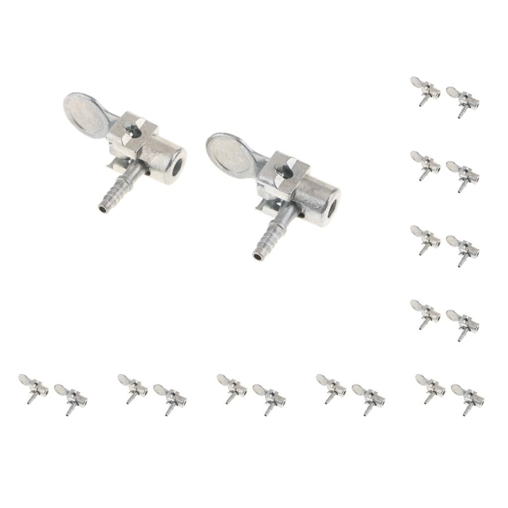 10 Paar Luftpumpen-Spannfutter-Clips, Reifenventil, Auto, LKW, Reifenfüller, Klemmverbinder