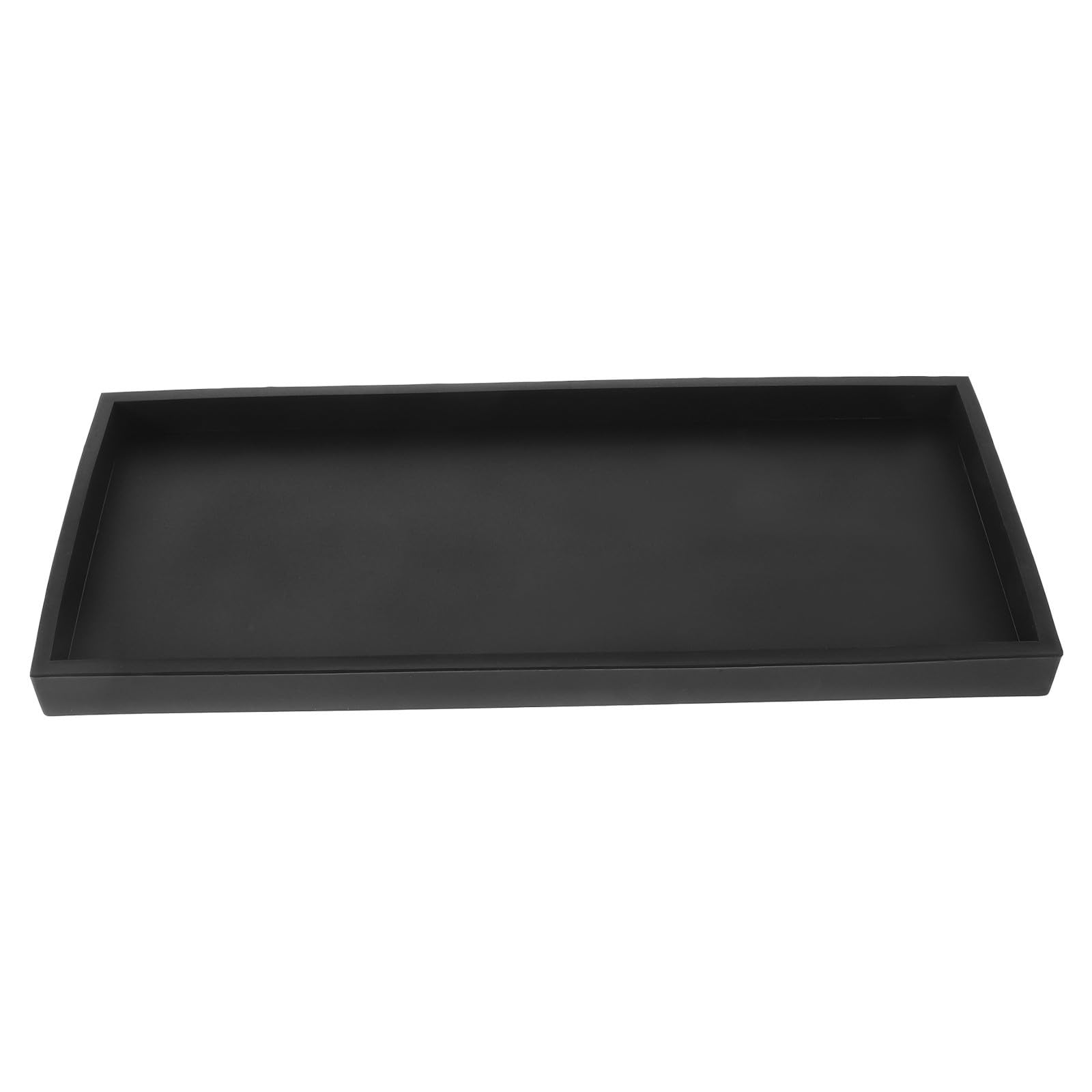 Bandeja de silicona negra HOODANCOS para hotel y tocador de baño elegante
