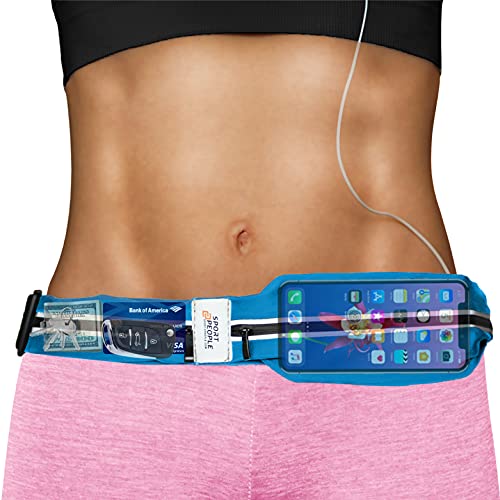 sport2people Running Belt for Men and Women, Fanny Pack for Running, Phone Holder for Running, Running Pouch, Running Belts for Women, Running Waist Packs, Iphone Holder for Running, Travel Belt