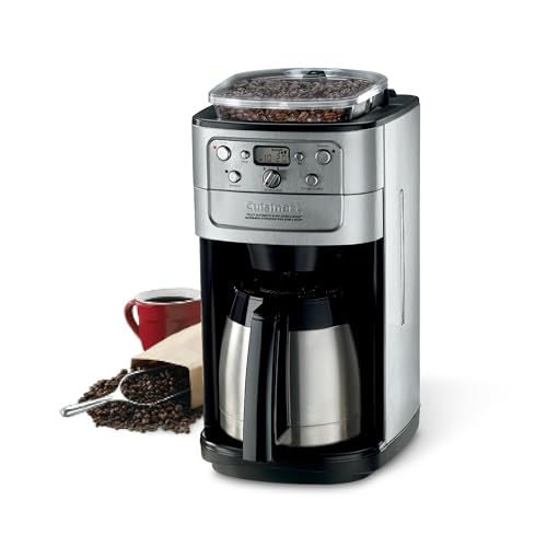 Cuisinart DGB-950BCC Burr Grind & Brew 10 Cup Automatic Coffee Maker Thermal Carafe Charcoal Water Filter Programmable Stainless Steel