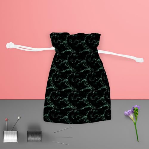 Image of ArtzFolio Green Art | Pouch Wrist Potli Bag | Bag for Weddings & Casual Parties