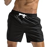 ★Fällt klein aus. Bitte eine Nummer größer bestellen---Herren Boxershorts Schwimmen Badeshorts Badehose Sports Outdoor Badehose Kordelzug Kurz Hosen Herren Bikinihose Badeshorts Kurzhose Badehose Schwimmhose Schwimmshorts Shorts