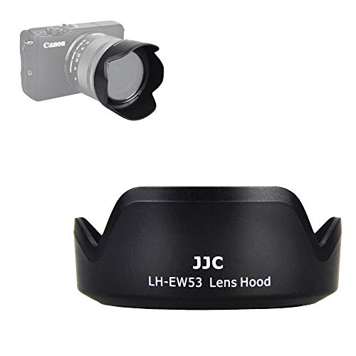 Image of JJC LH-EW53 Bayonet Lens Hood for Canon EF-M 15-45mm f /3.5-6.3 is STM Lens, Replaces Canon EW-53